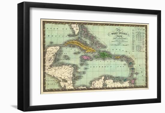 West Indies, c.1831-Samuel Augustus Mitchell-Framed Art Print
