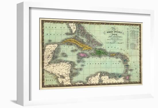 West Indies, c.1831-Samuel Augustus Mitchell-Framed Art Print