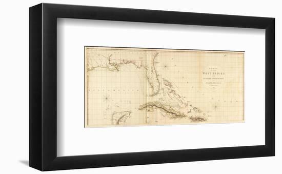 West Indies I, c.1810-Aaron Arrowsmith-Framed Art Print