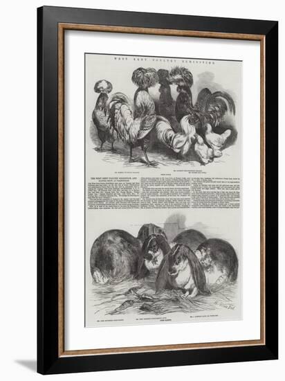 West Kent Poultry Exhibition-Harrison William Weir-Framed Giclee Print