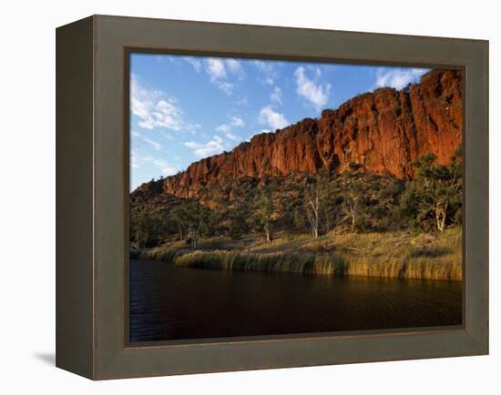 West Macdonnell National Park, Early Morning Sunlight on Glen Helen Gorge, Australia-William Gray-Framed Premier Image Canvas