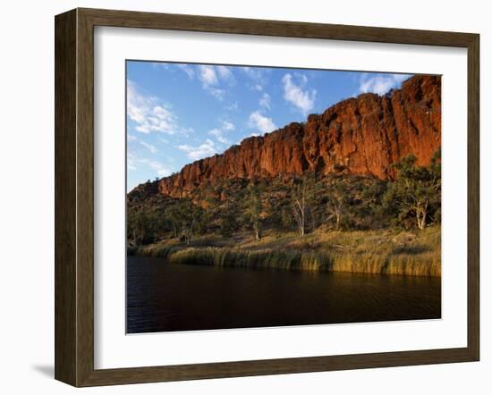 West Macdonnell National Park, Early Morning Sunlight on Glen Helen Gorge, Australia-William Gray-Framed Photographic Print