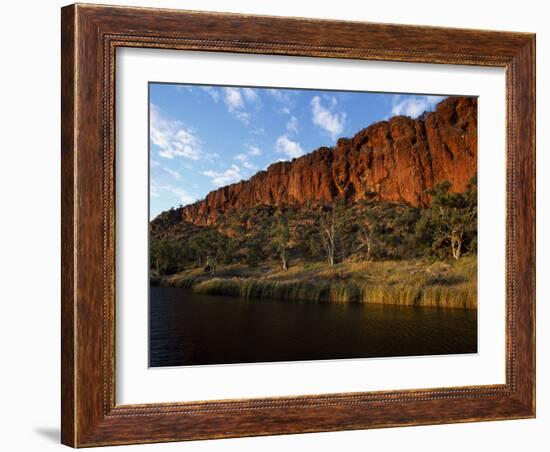 West Macdonnell National Park, Early Morning Sunlight on Glen Helen Gorge, Australia-William Gray-Framed Photographic Print