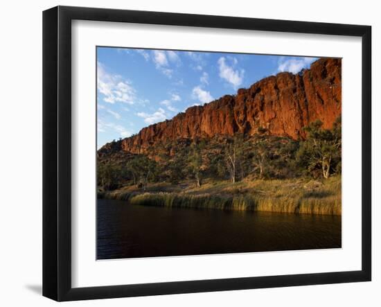 West Macdonnell National Park, Early Morning Sunlight on Glen Helen Gorge, Australia-William Gray-Framed Photographic Print