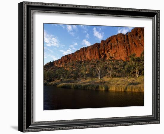 West Macdonnell National Park, Early Morning Sunlight on Glen Helen Gorge, Australia-William Gray-Framed Photographic Print