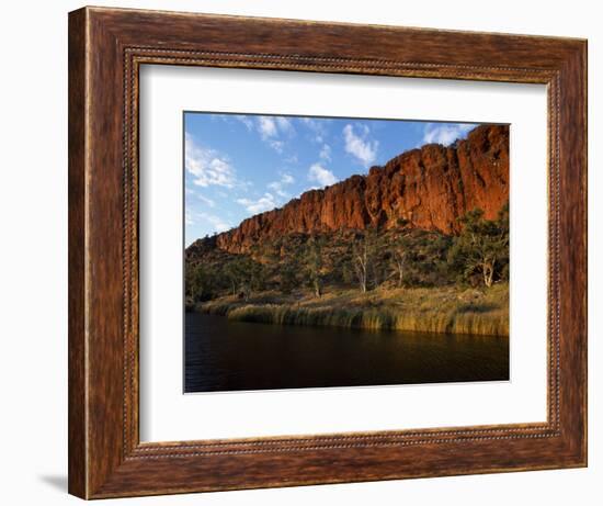 West Macdonnell National Park, Early Morning Sunlight on Glen Helen Gorge, Australia-William Gray-Framed Photographic Print