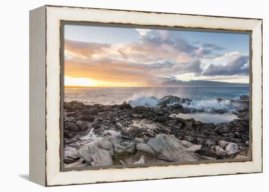 West Maui Sunset-Stan Hellmann-Framed Stretched Canvas