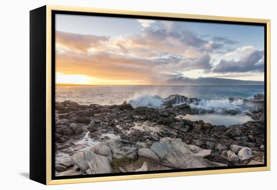 West Maui Sunset-Stan Hellmann-Framed Stretched Canvas