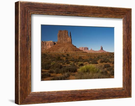 West Mitten, Monument Valley Navajo Tribal Park, Arizona-Michel Hersen-Framed Photographic Print