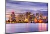 West Palm Beach, Florida, USA Downtown Skyline.-SeanPavonePhoto-Mounted Photographic Print