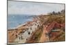 West Parade and Cliff, Clacton-On-Sea-Alfred Robert Quinton-Mounted Giclee Print