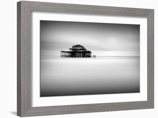 West Pier Pano-Rob Cherry-Framed Giclee Print