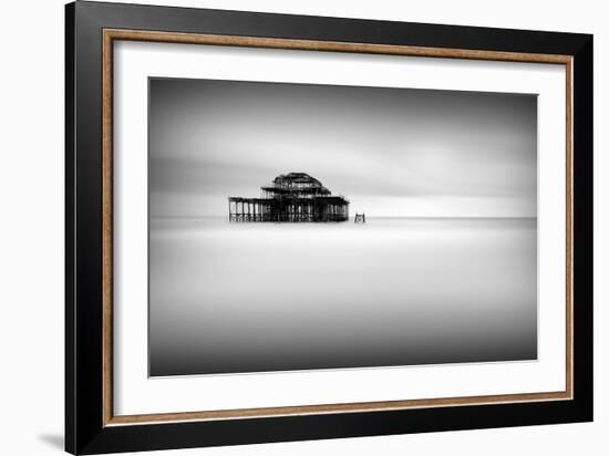 West Pier Pano-Rob Cherry-Framed Giclee Print