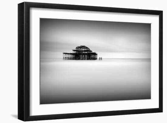 West Pier Pano-Rob Cherry-Framed Giclee Print