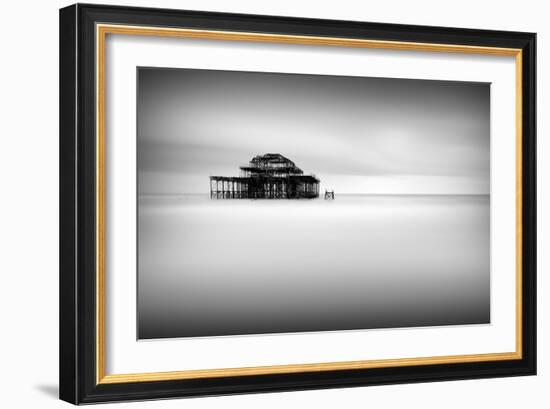 West Pier Pano-Rob Cherry-Framed Giclee Print