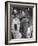 West Point Cadet Drinking a Glass of Water as He Sits at Attention in Mess Hall at the Academy-Alfred Eisenstaedt-Framed Photographic Print