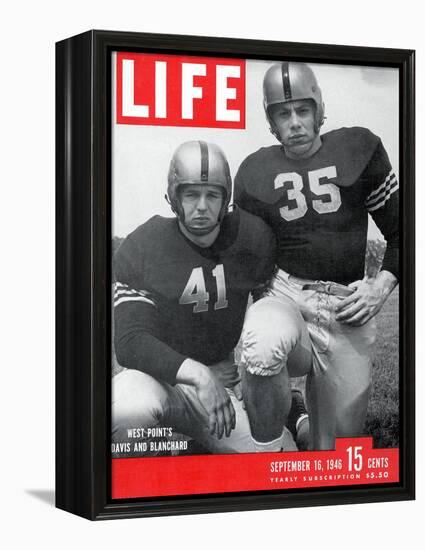 West Point Football Players Glenn Davis and Felix Blanchard, September 16, 1946-Alfred Eisenstaedt-Framed Premier Image Canvas