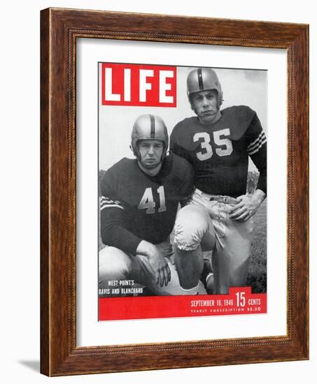 West Point Football Players Glenn Davis and Felix Blanchard, September 16, 1946-Alfred Eisenstaedt-Framed Photographic Print