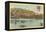 West Point from Hudson River, New York-null-Framed Stretched Canvas