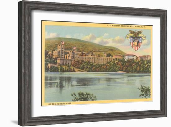 West Point from Hudson River, New York-null-Framed Art Print