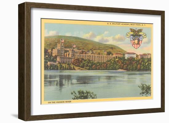 West Point from Hudson River, New York-null-Framed Art Print