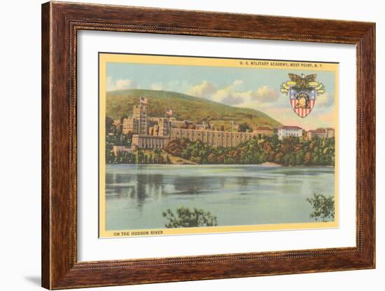 West Point from Hudson River, New York-null-Framed Art Print