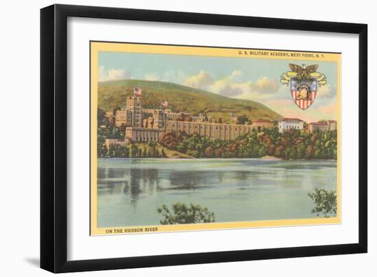 West Point from Hudson River, New York-null-Framed Art Print