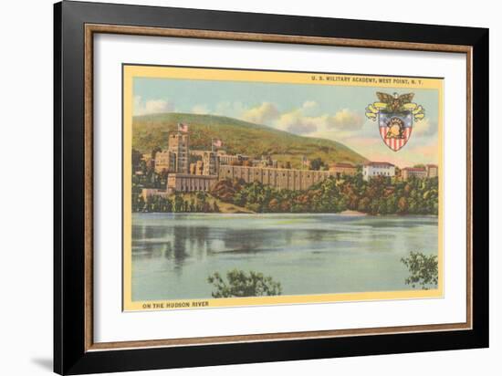 West Point from Hudson River, New York-null-Framed Art Print