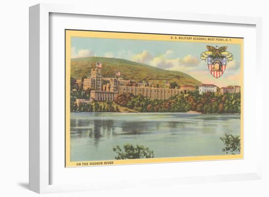 West Point from Hudson River, New York-null-Framed Art Print