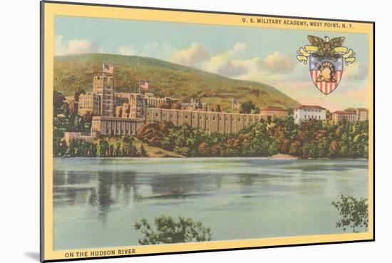 West Point from Hudson River, New York-null-Mounted Art Print
