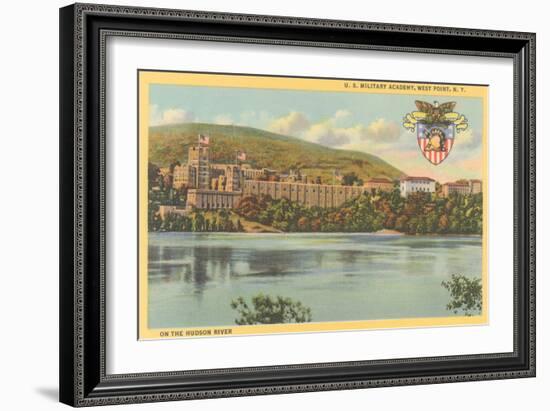 West Point from Hudson River, New York-null-Framed Art Print