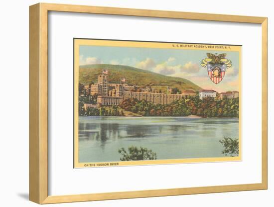 West Point from Hudson River, New York-null-Framed Art Print