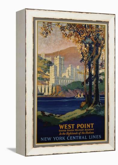 West Point - New York Central Lines Travel Poster-Frank Hazell-Framed Premier Image Canvas