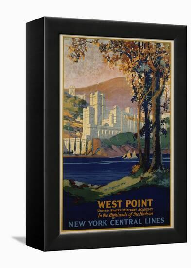 West Point - New York Central Lines Travel Poster-Frank Hazell-Framed Premier Image Canvas