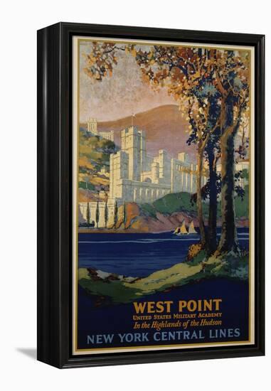 West Point - New York Central Lines Travel Poster-Frank Hazell-Framed Premier Image Canvas