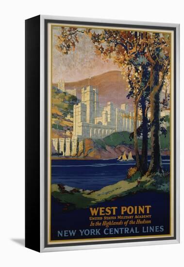 West Point - New York Central Lines Travel Poster-Frank Hazell-Framed Premier Image Canvas