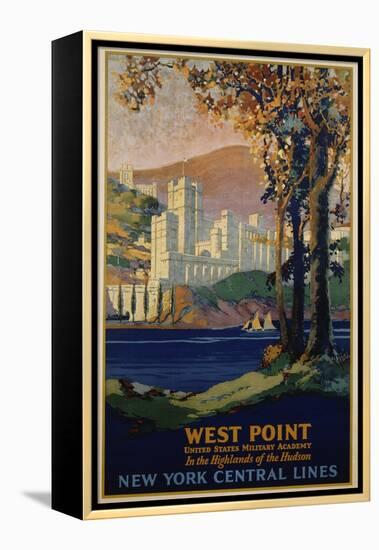 West Point - New York Central Lines Travel Poster-Frank Hazell-Framed Premier Image Canvas