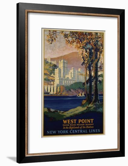 West Point - New York Central Lines Travel Poster-Frank Hazell-Framed Giclee Print