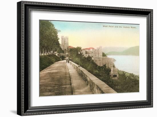 West Point on Hudson River-null-Framed Art Print