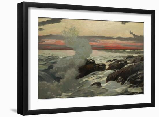 West Point, Prout's Neck, 1900 (Oil on Canvas)-Winslow Homer-Framed Giclee Print