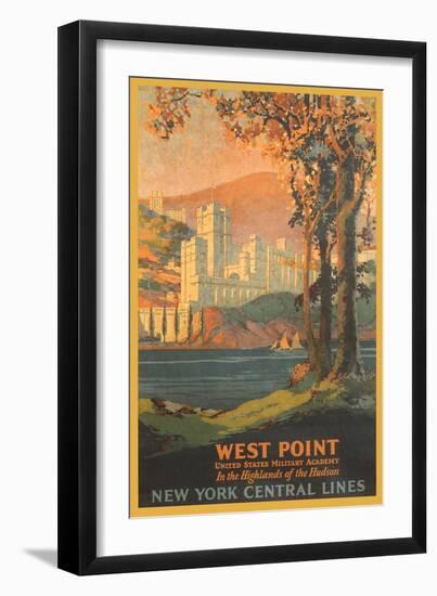 West Point Travel Poster-null-Framed Art Print