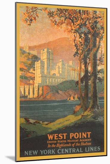 West Point Travel Poster-null-Mounted Art Print