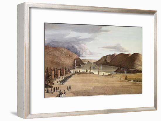 West Point with a View of the Hudson River, 1828-George Caitlin-Framed Giclee Print