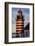 West Quoddy Head Lighthouse is easternmost point in USA near Lubec, Maine, USA-Chuck Haney-Framed Photographic Print