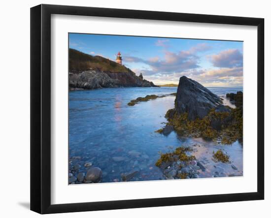 West Quoddy Lighthouse, Lubec, Maine, New England, United States of America, North America-Alan Copson-Framed Photographic Print