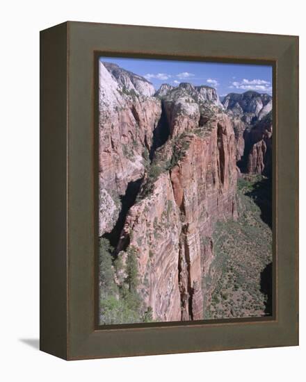 West Rim, Zion National Park, Southwest Utah, USA-Alison Wright-Framed Premier Image Canvas