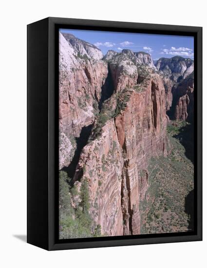 West Rim, Zion National Park, Southwest Utah, USA-Alison Wright-Framed Premier Image Canvas