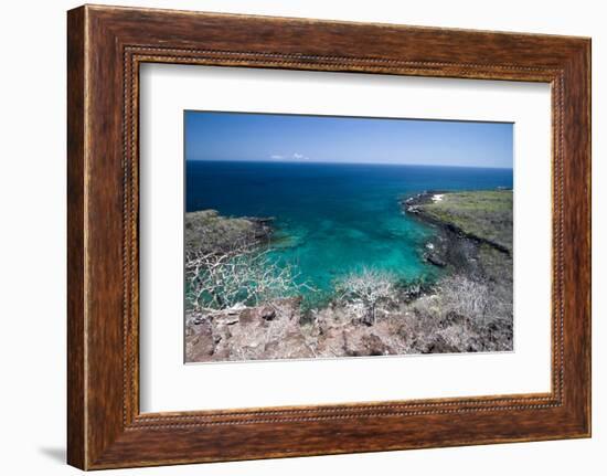 West Side of San Cristobal Island, Viewed from Frigate Bird Hill, Galapagos Islands-Diane Johnson-Framed Photographic Print