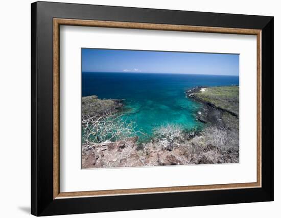 West Side of San Cristobal Island, Viewed from Frigate Bird Hill, Galapagos Islands-Diane Johnson-Framed Photographic Print