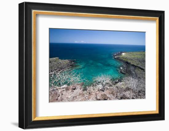 West Side of San Cristobal Island, Viewed from Frigate Bird Hill, Galapagos Islands-Diane Johnson-Framed Photographic Print